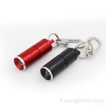 LED-avaimenperä valo painikkeilla Keychain taskulamppu